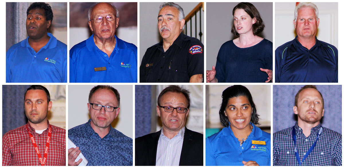 Speakers at the preparatory meeting of the annual Edmonton Heritage Festival Speakers at the preparatory meeting of the annual Edmonton Heritage Festival